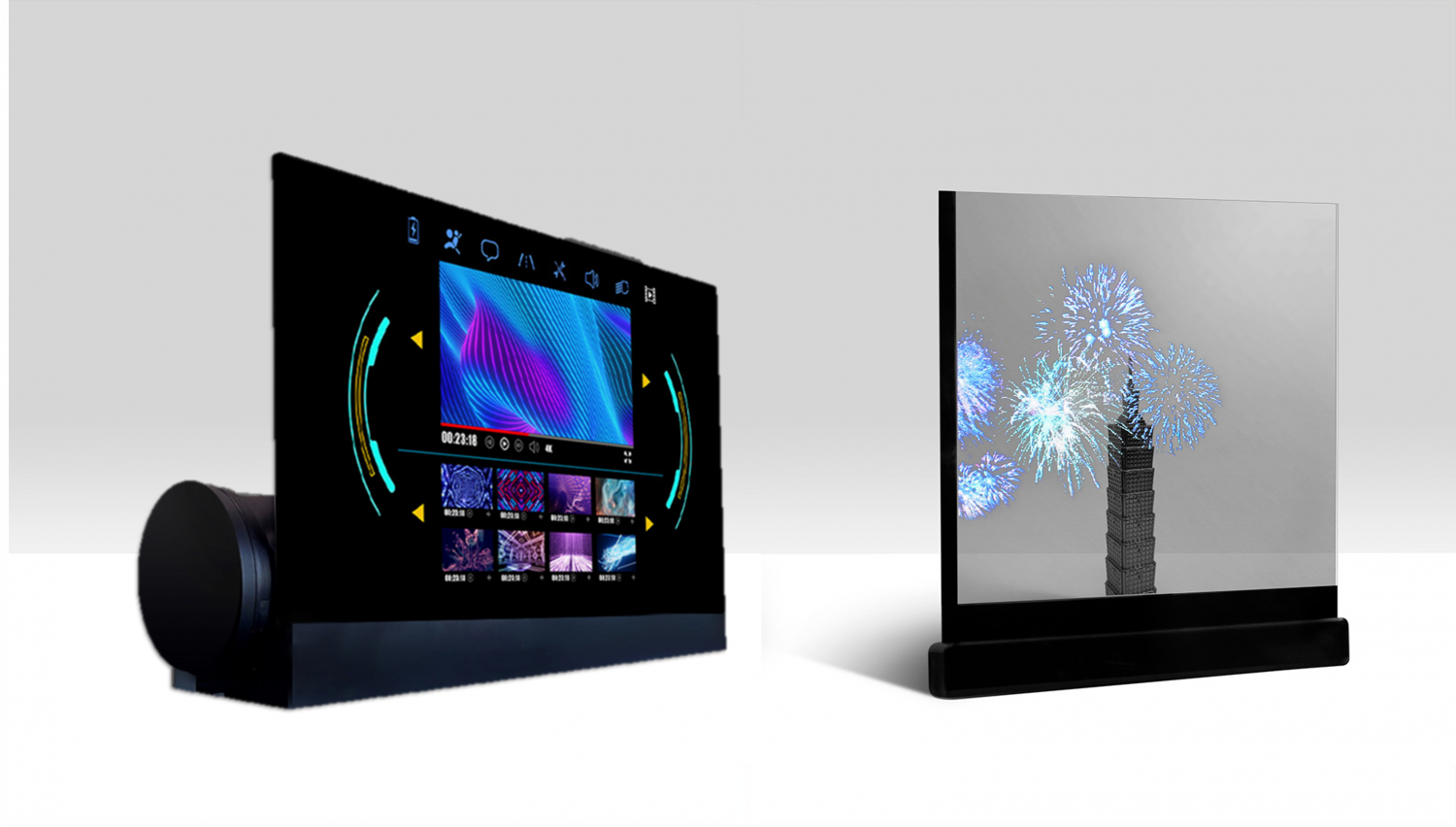 可卷式、折迭性、高透明